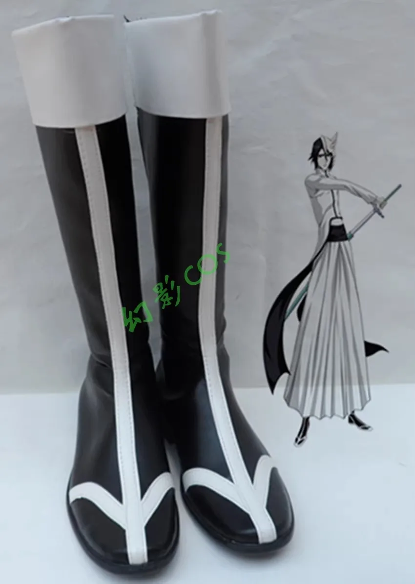 

Bleach Ulquiorra Cifer Cosplay Shoes Handmade Faux Leather Boots Costumes Boots