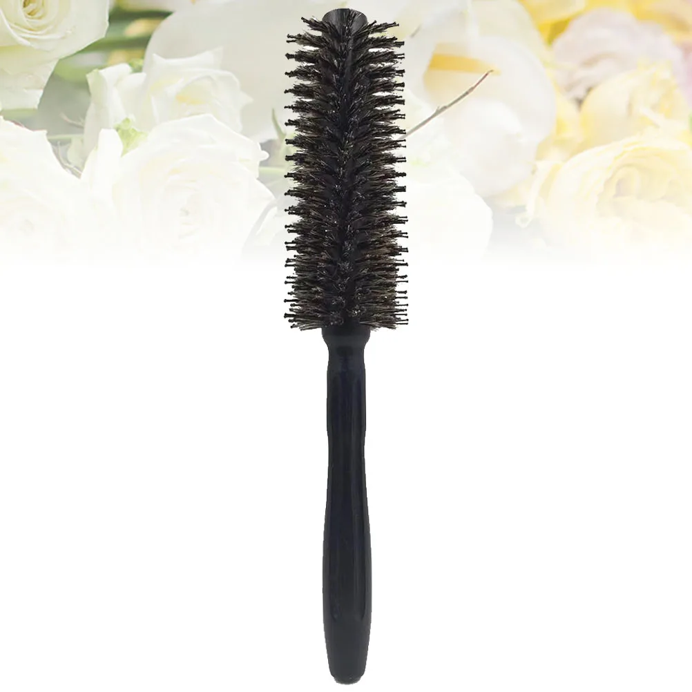 

Черная расческа для вьющихся волос, размер S, деревянная эргономичная щетина, инструмент для распутывания волос для парикмахеров, профессиональный и