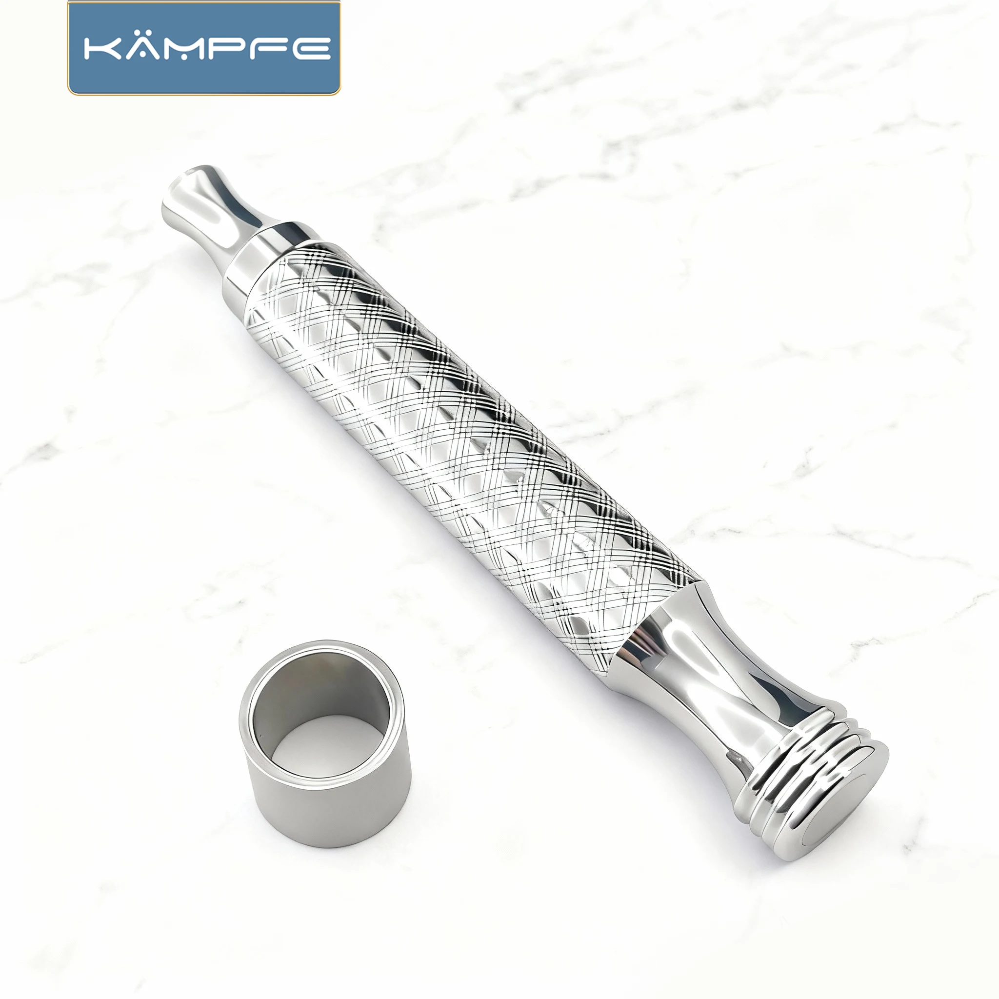Kampfe Polished CNC - processed Stainless Steel Men Safety Razor Handle