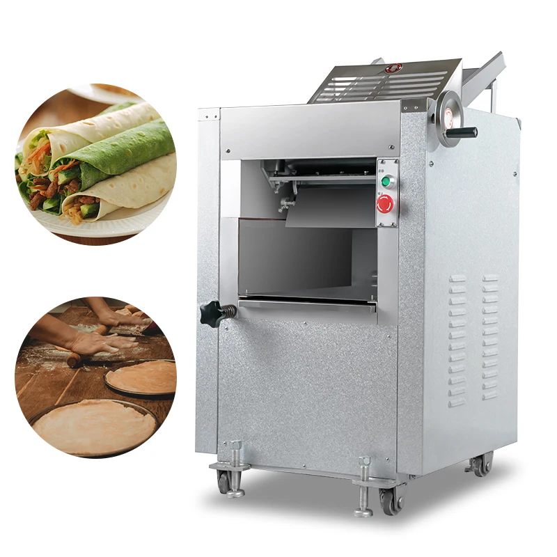 Commercial Dough Kneading Press Machine Efficient Noodle Roller For Making Noodle Dumpling Wrapper Wonton And Bun Skin
