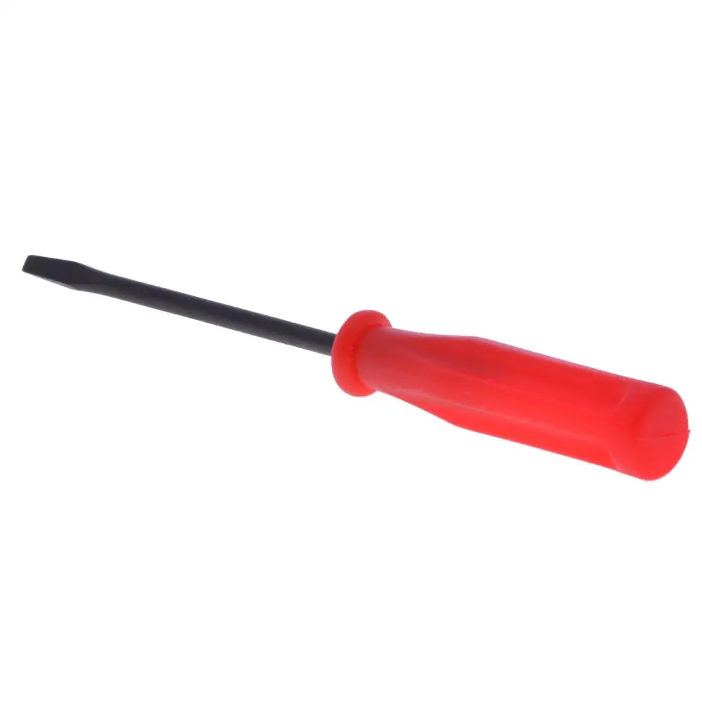 11CM Slotted Red Handled Screwdriver Flathead Hand Tool