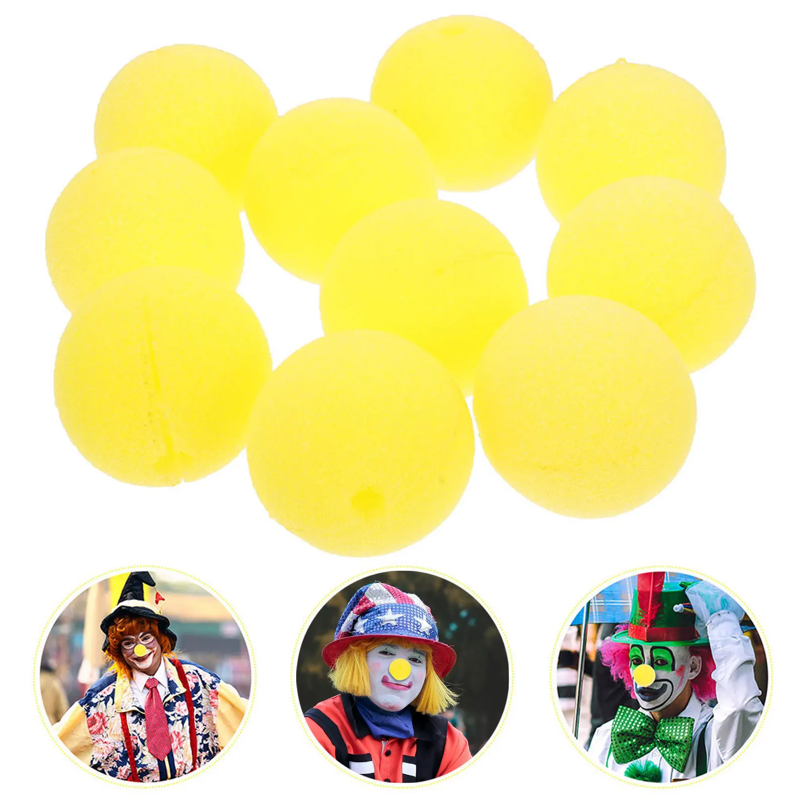 

40pcs Cosplay Clown Nose Props Decorative Circus Noses Sponge For Halloween Carnival Party Costume Accessory Lightweight