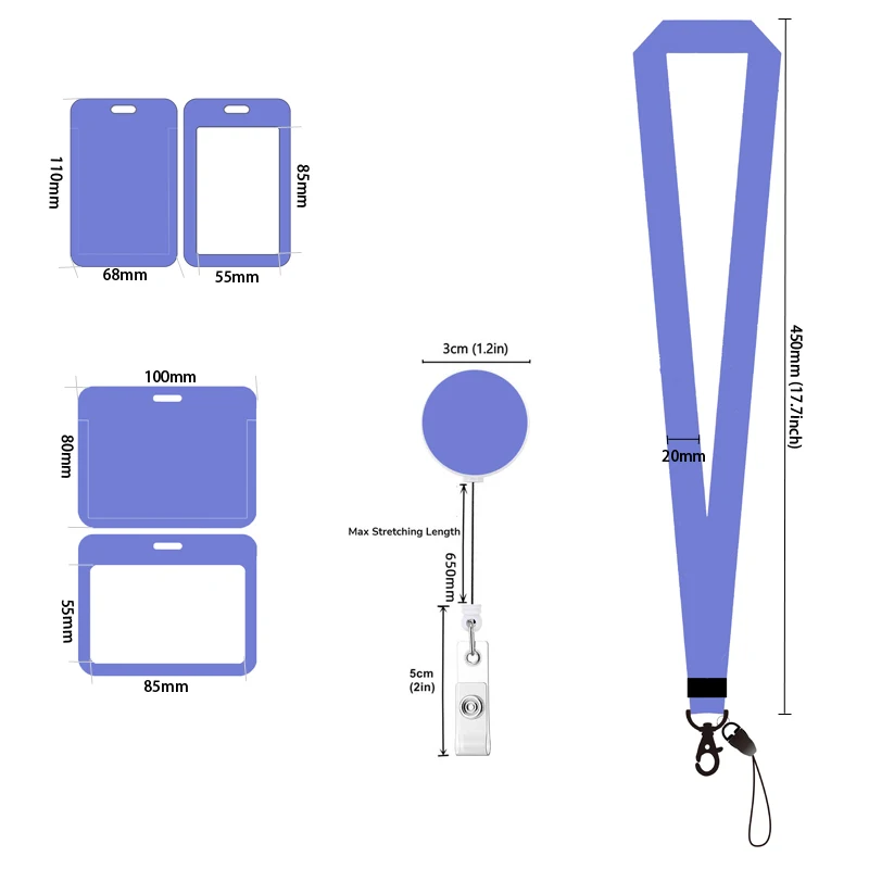 Mode männer Camouflage Karte Fall Lanyard ID Abzeichen Halter Bus Karte Abdeckung Tür Karte Kreditkarte Halter Neck Strap – Detail 1