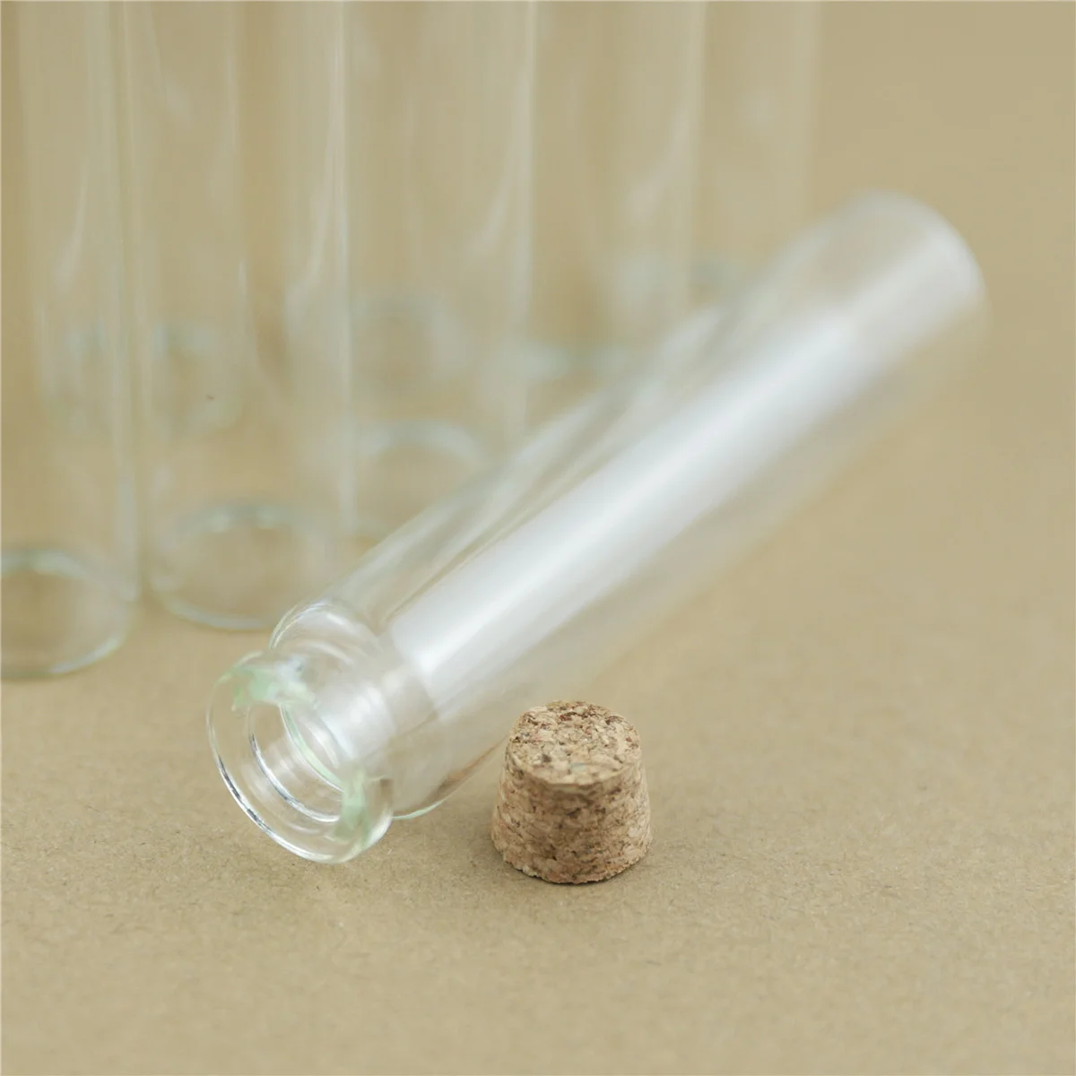 24 PCS 48 PCS Small Glass bottle 12*22*100mm 25ml Glass test tube Stopper crafts Tiny Jars Glass jar Mini Bottling Bottle Gift