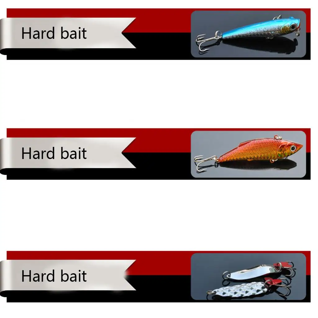 

Fishing Lures Kits for Freshwater Saltwater, Bass Fishing Kit Including Spoon,