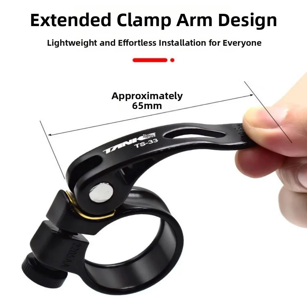 Fast Release Road Bike Seat Post Clamp Ultralight 28.6/31.8/34.9mm Highway Mountain Seat Pole Clip Parts Aluminum Alloy Colorful