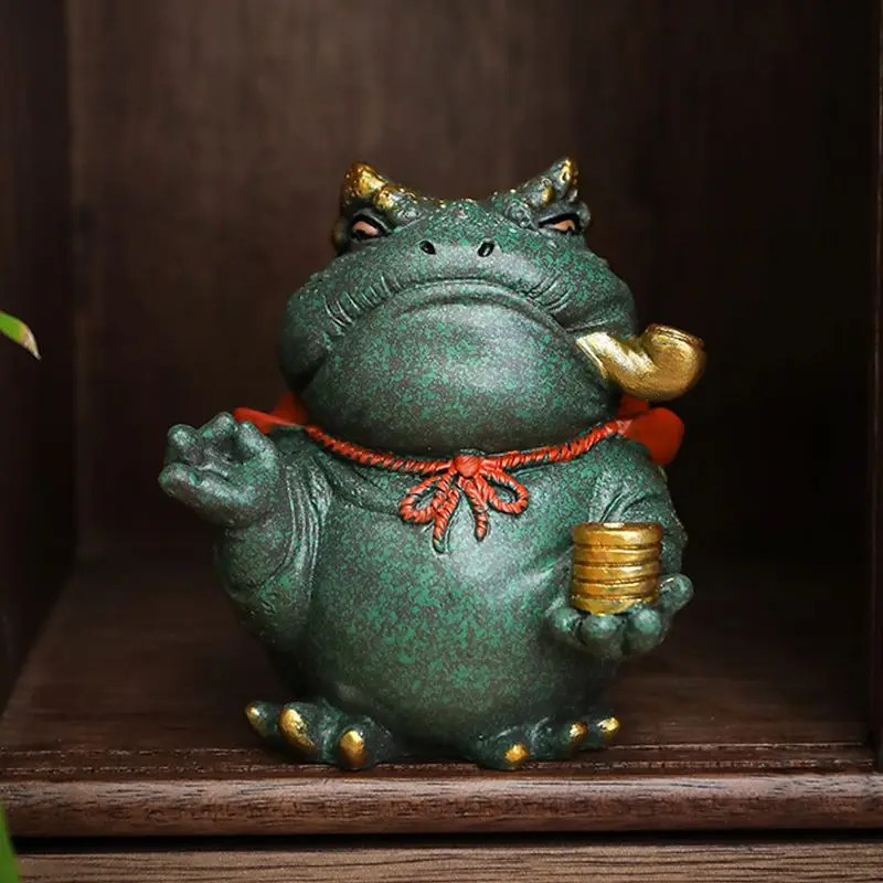 Tea Pets Golden Toad Ornaments, Fish Tank To Create Landscape, Auspicious Purple Sand, Creative Tea Set Accessories