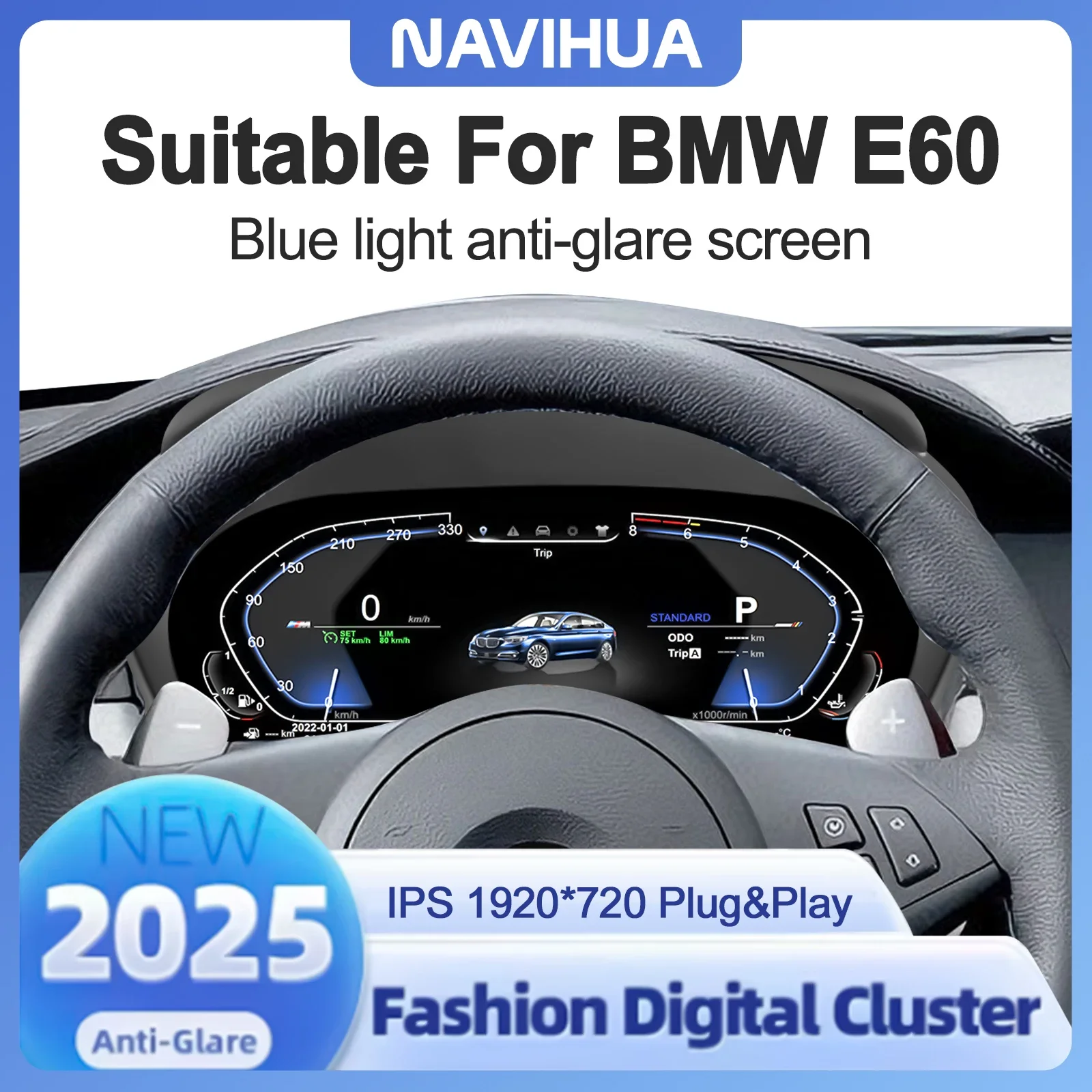 

Спидометр на приборной панели ЖК-дисплея для BMW E90 E70 E71 E81 E87 F10 F20 E60 F30 F32 F06 E84 F48 E83 F25 F15 Virtual Cockpit Cluster