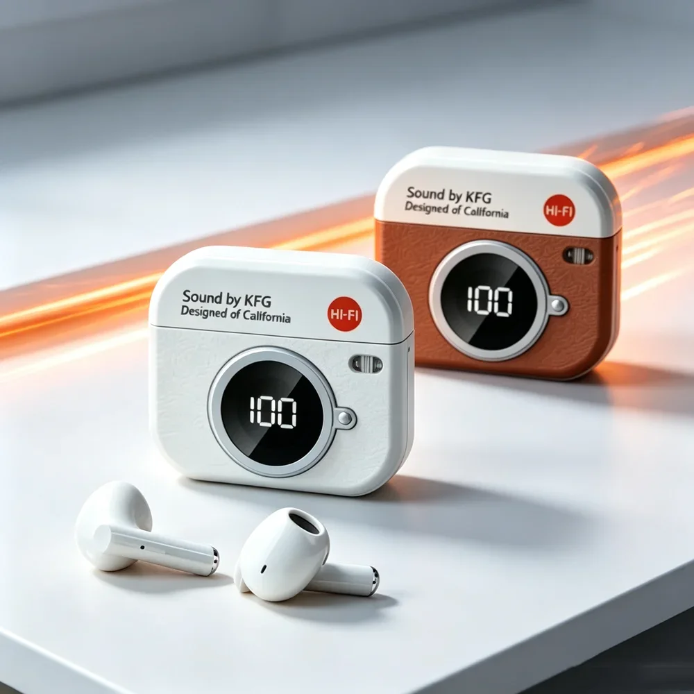TWS Wireless Earphones Bluetooth Headphones Create Vivid Sound Details Sensitive Touch Panel Steady Link for Podcasts