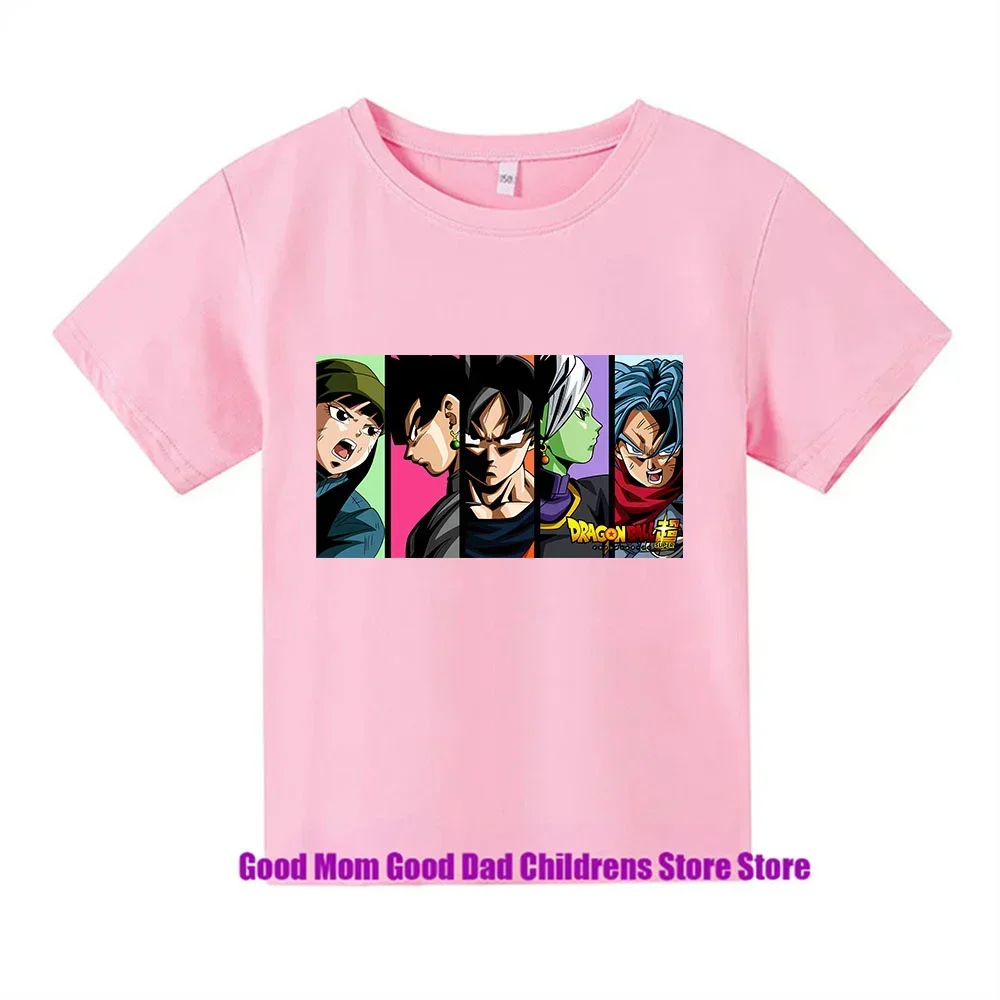 2024 new Dragon Ball Zkakarotte summer cool children\'s t shirt leisure cartoon T-shirt boys and girls 3-15 birthday gift