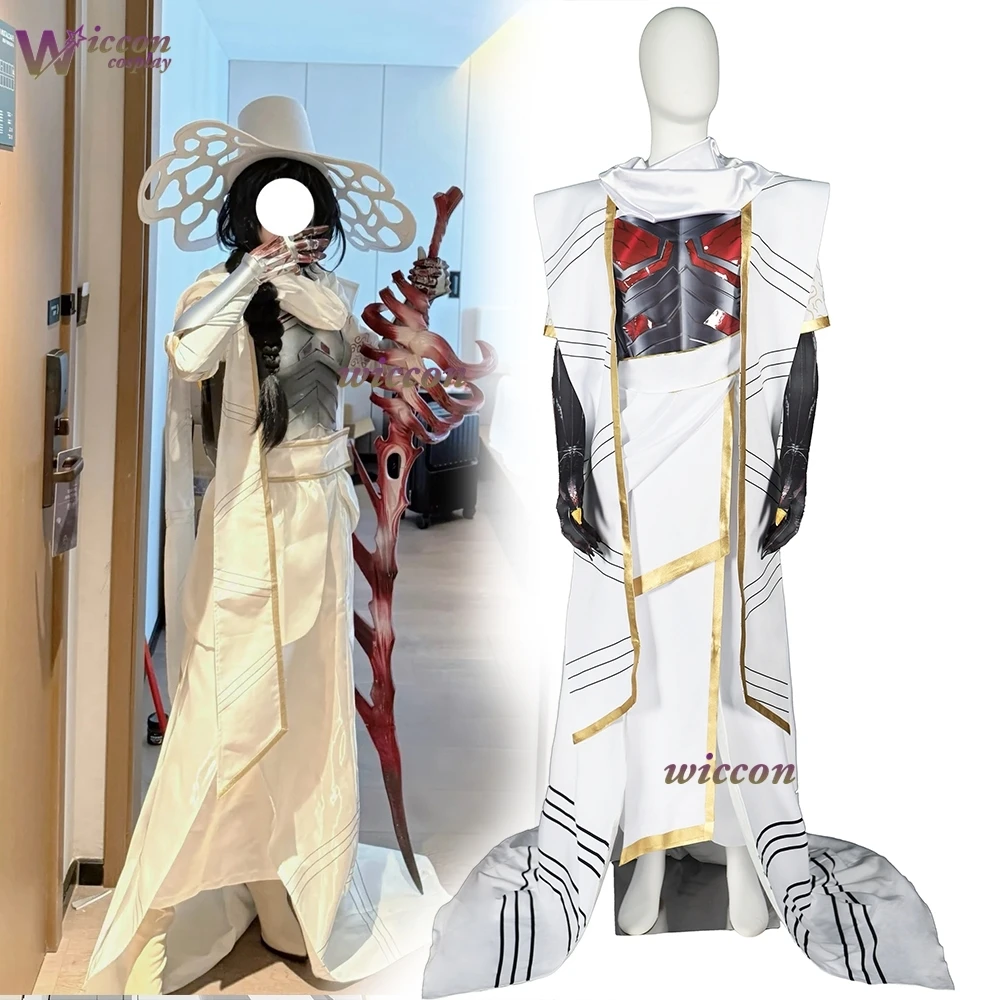 Disfraz de Halloween de Game Limbus Company Hong Lu Cosplay Ring Finger Pt2, abrigo largo blanco en conjunto, tienda KospLAY