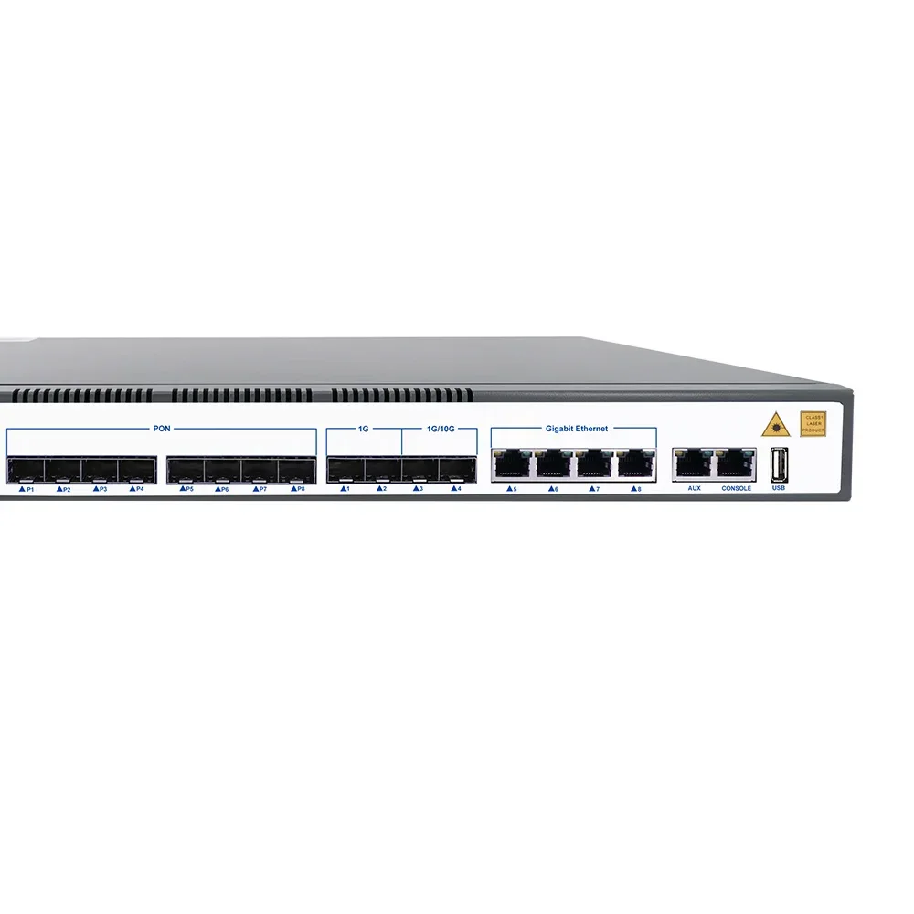 1U OLT GPON 8 ports 10GE SFP Fiber Optic Equipment