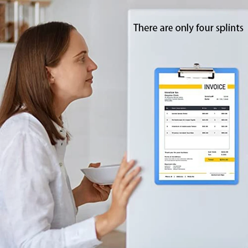 مشبك حافظات مغناطيسي بحجم حرف ، مشبك قياسي ، مظهر منخفض ، 9X12.5Inch ، مناسب للثلاجة ، المكتب ، المنزل