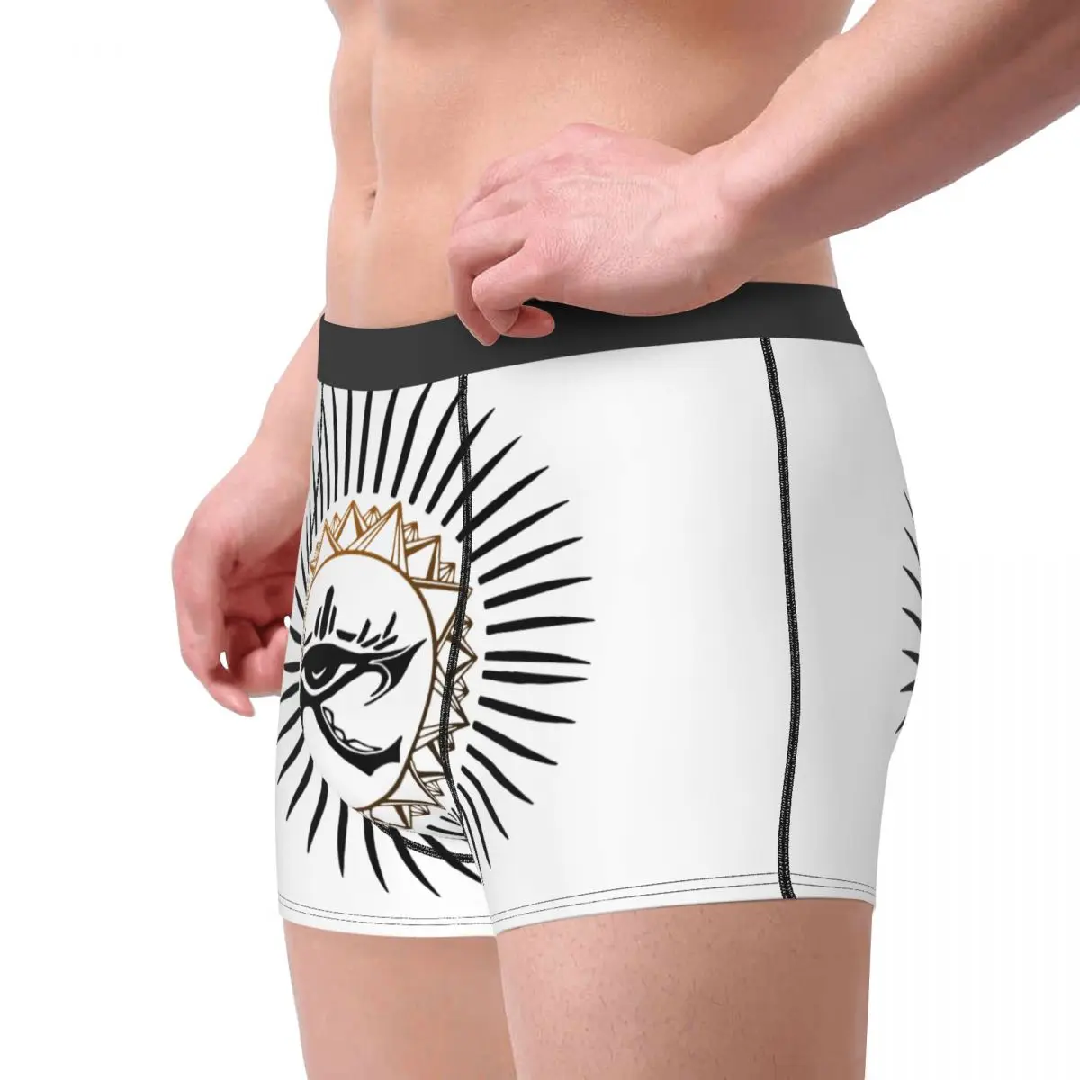 Eye Of Horus Sun Mandala Men's Underwear Boxer Briefs Shorts Panties Sexy Breathable Underpants for Homme S-XXL