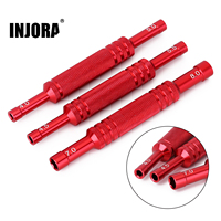INJORA Aluminum Alloy 4.0/5.0/4.5/5.5/7.0/8.0mm Double Head Hexagon Sleeve Screwdriver Hex Wrench Tool for RC Car Parts