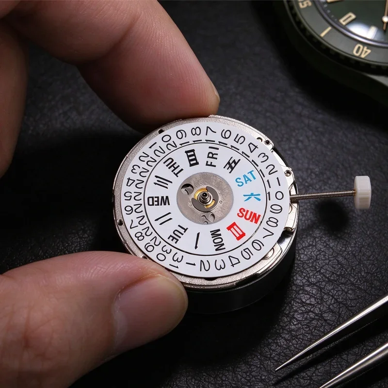 China NH36 Automatic Mechanical Movement High Accuracy Double Calendar Movement For NH36 Watch Repair Parts Accessories