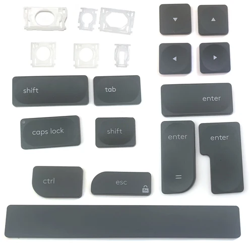 Reemplazo a estrenar Keycap tapa tijera Clip bisagra botón para Logitech Keycap MX YR0073 grafito gris izquierdo Ctrl ESC espacio