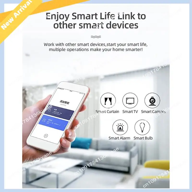 M01K 1 Piece Tuya Wifi Door Magnetic Smart Window Sensor Door Door Detector Smart Home Alarm System White For Alexa Google Assis