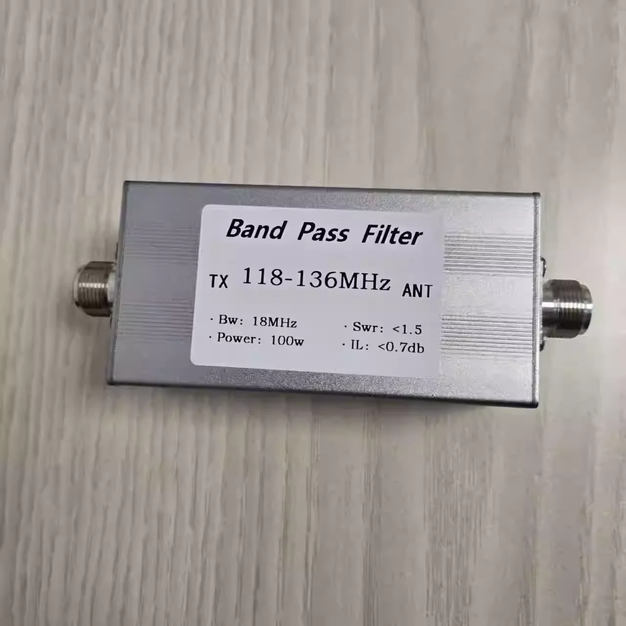 118-136MHz bandpass filter BPF N mother seat 100w aviation band