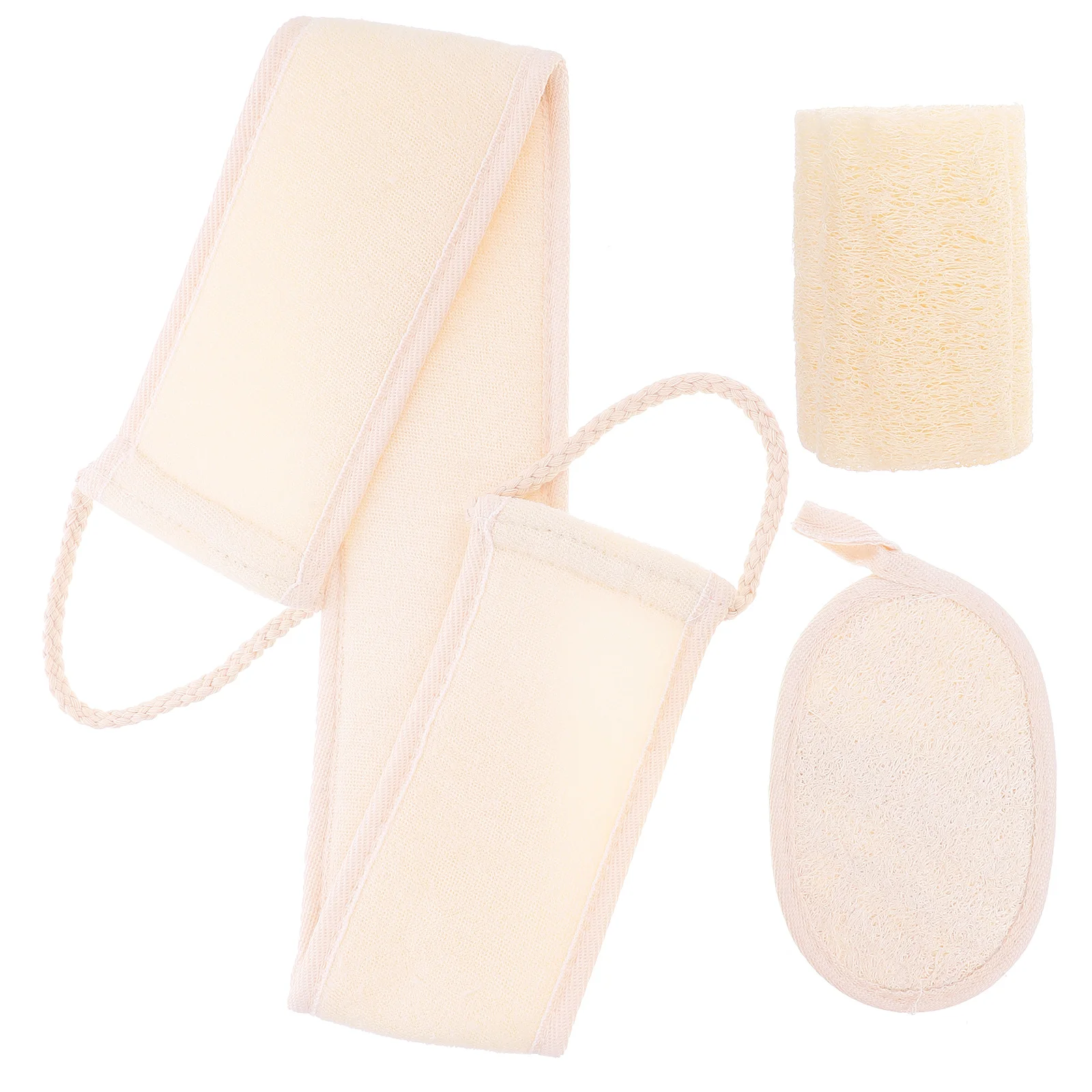 

1Set Silk Gourd Bathing Scrub Set Exfoliating Towels for Sensitive Skin Body Cleansing Tools Including Back Scrubber