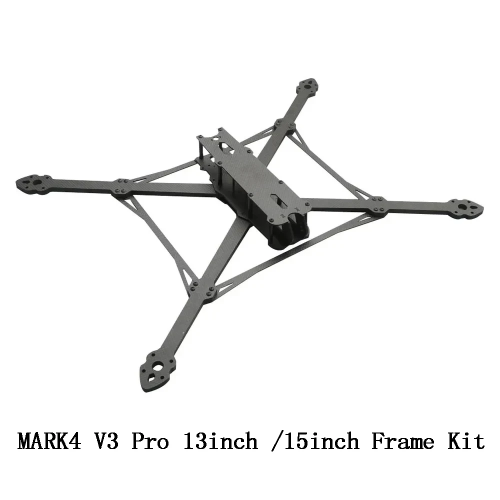 MARK4 V3 프로 카본 파이버 드론 프레임 키트 13인치 570mm / 15인치 680mm 8mm 암 포함 FPV 프리스타일 쿼드콥터 트래버서용