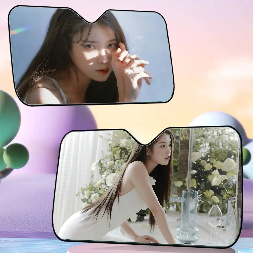 

Singer Lee-Ji-Eun Car SunShade Car Sunshade Window Sunshade Sunblock Front Windshield Hood Interior Front Baffle Ring Sunshade