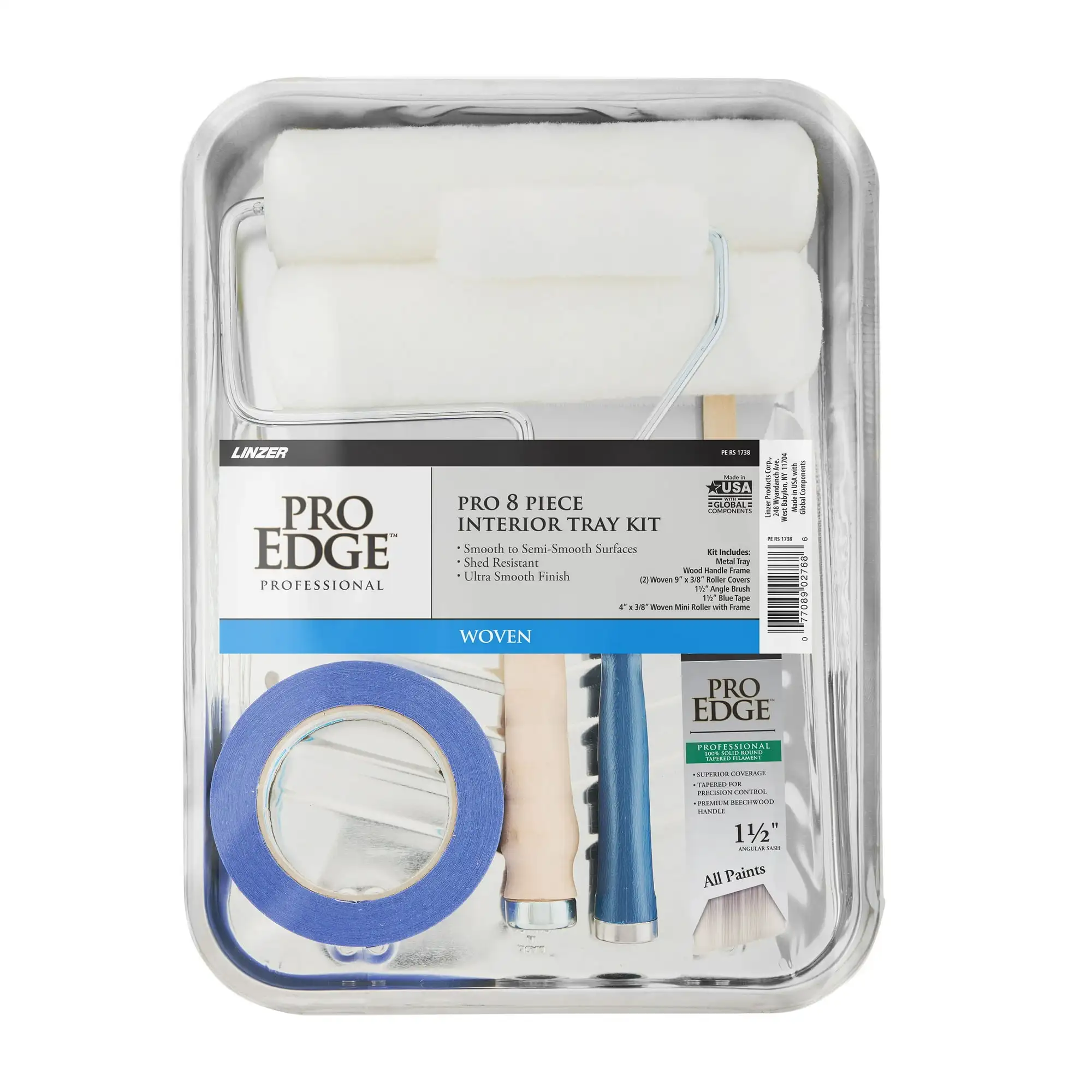 

PRO EDGE by Linzer 8-Piece Woven Tray Kit for High-Sheen Paint