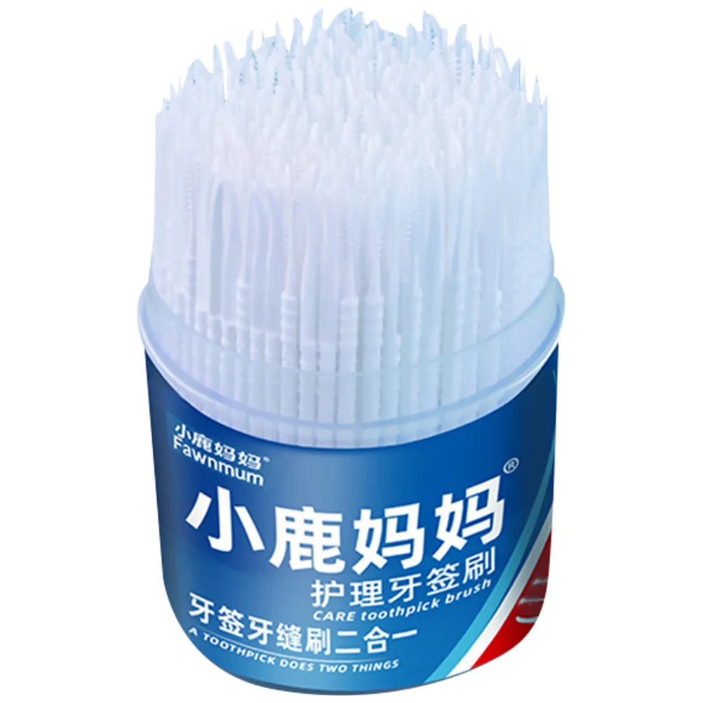 

Double-Headed Flosser Toothpicks Disposable Interdental Brush Dental Floss Pick Oral Cleaning Hygiene Teeth Care Sticks