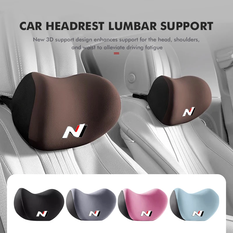 Автокресло для шеи, защитная поясничная поддержка, подушка для подголовника для Hyundai N Nline Tucson Kona Sonata Veloster i20 i30 Автокресло для шеи, защитная поясничная поддержка, подушка для подголовника для Hyundai N Nline Tucson Kona Sonata Veloster i20 i30