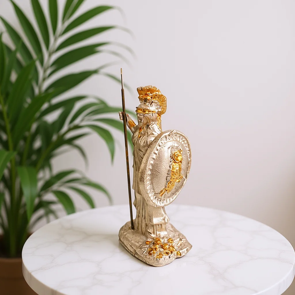 

Athena Goddess Resin Sculpture Miniature Statue Home Decor Mythology Enthusiasts Desktop Ornament Art Lover Greece Statue