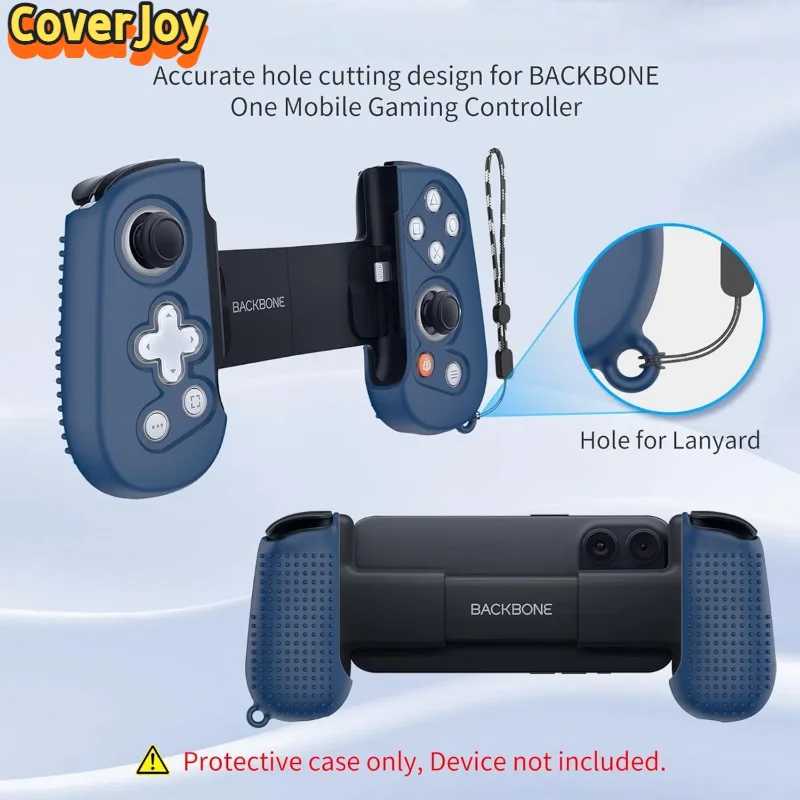

Силиконовый чехол CoverJoy для защитного чехла Backbone One со шнурком, аксессуары для контроллера с улучшенной ручкой и защитой от царапин