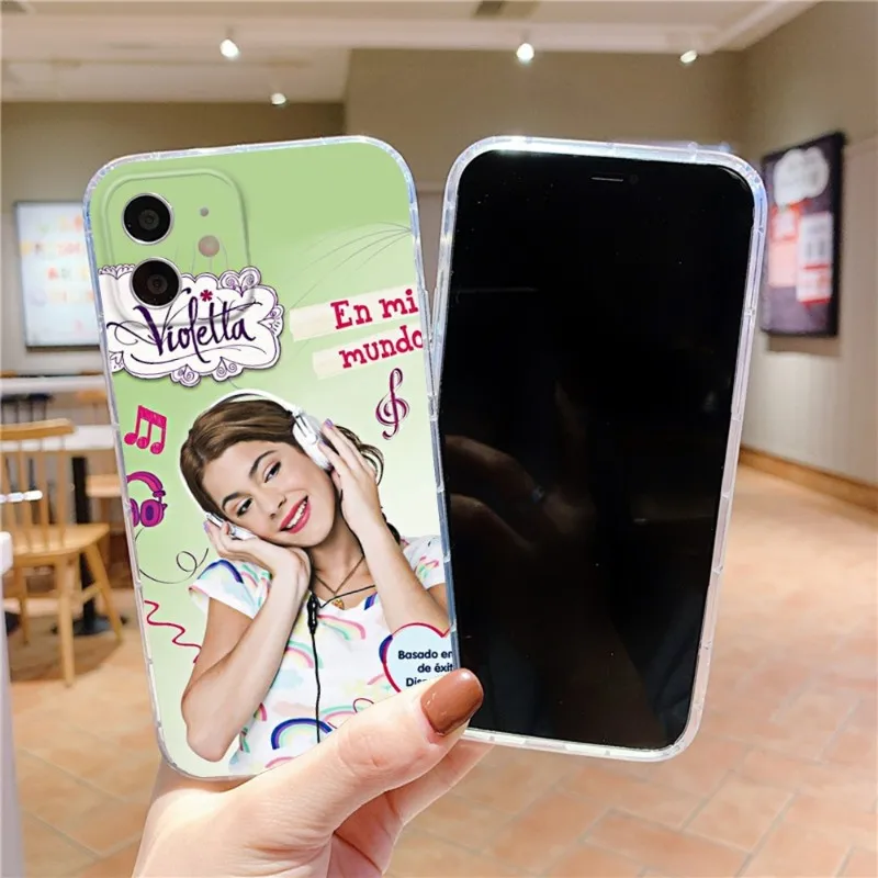 Violetta tv show cell Phone Case FOR IPhone 14 13 12 11 Pro Plus X 13 Pro MAX XR XS MINI Transparent Covers