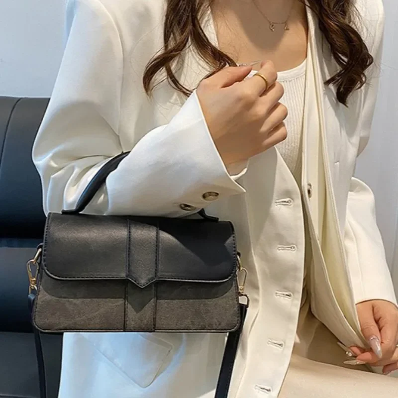 Fashion Commuting Messenger Crossbody Bags Women 2024 New Hot Sale Trend Designer Handbag PU Leather Solid Shoulder Bags