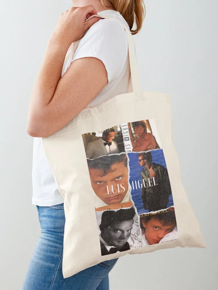 Luismi Albums Tote Bag Women's beach bags foldable reusable bag canvas tote bag personalized tote