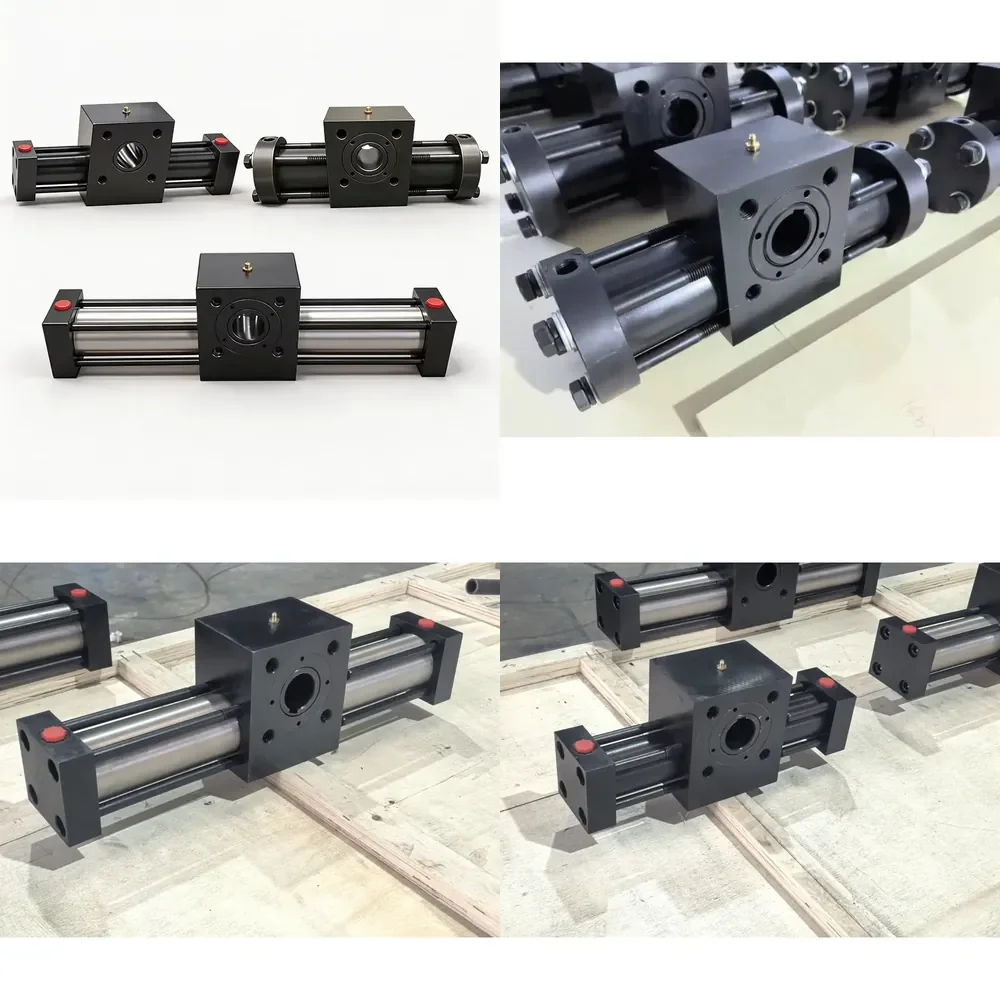 

Swing Hydraulic Cylinder 63-70°/40-70°/50-180° Stainless Steel Cylinder Body with Sensor Rotary Hydraulic Cylinder for