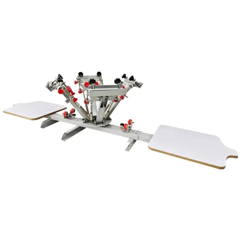 Manual 4-Color-Shirt Silk Screen Printing Press – Factory Direct, Custom Printing
