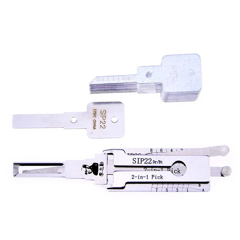 

LISHI-Pick-Set SIP22 2-IN-1Dr/Bt для Fiat ock Pick and Decoder, автомобильный ключ, оксамит, инструмент LISHI для жилых помещений