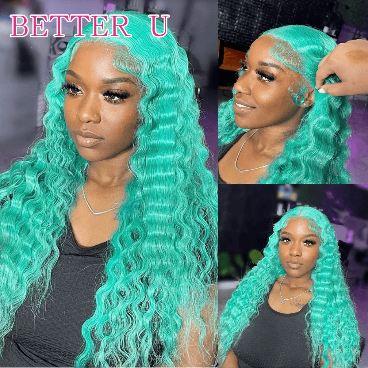 مستقيم البط البري شقراء ملونة 13x6 الدانتيل أمامي باروكة من شعر طبيعي قبل قطعها الشعر البرازيلي أزرق فاتح 13x4 الدانتيل شعر مستعار أمامي للنساء