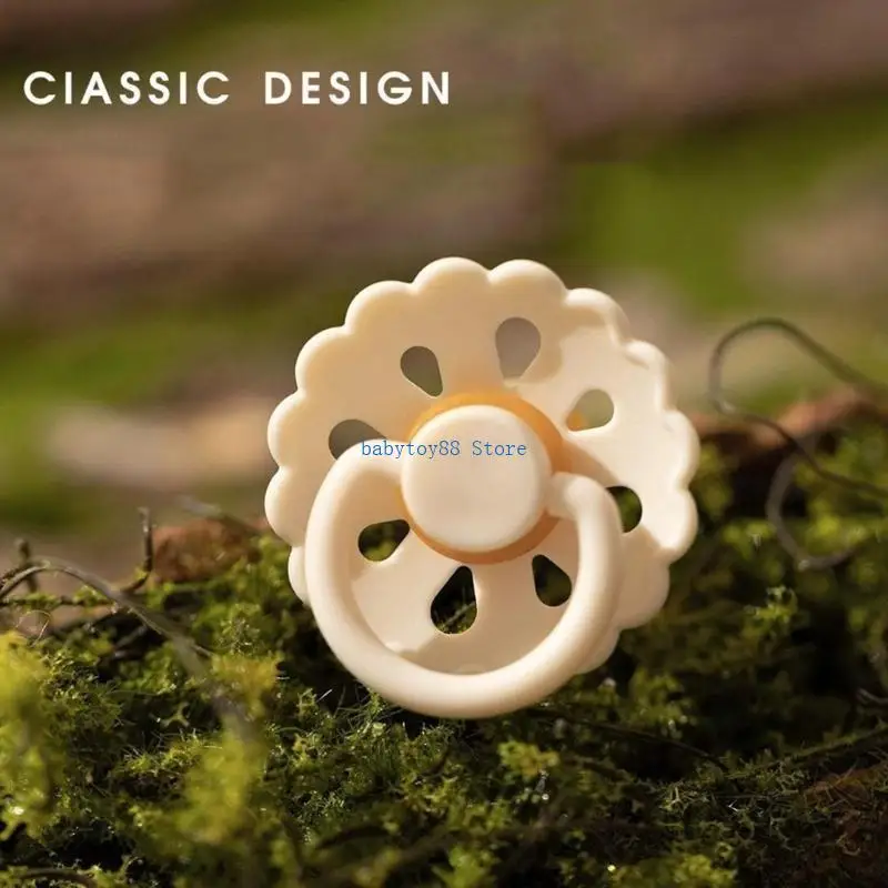 Y4UD Núm vú giả cho trẻ sơ sinh Núm vú giả làm dịu núm vú silicone Núm vú giả cho bé đầy màu sắc