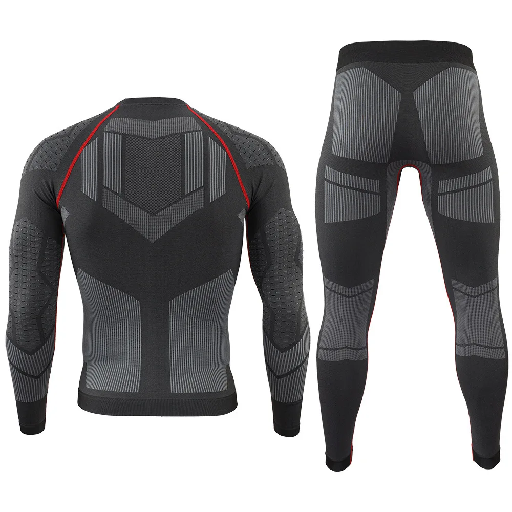 Esdy No.4 Outdoor Fietskleding Naadloze Slim-Fit Functionele Thermisch Ondergoed Set Outdoor Sport Warme Fietspakken Voor De Winter