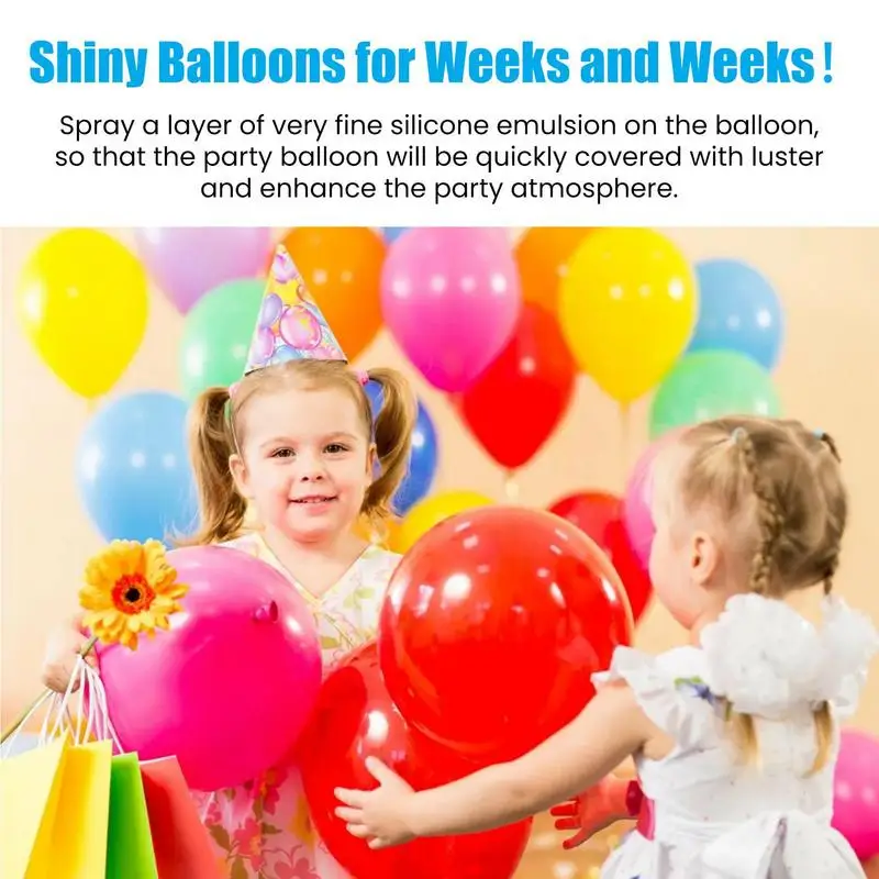 Balloon Shiny Spray Colorful High Gloss Prevent Oxidation Anti Fading Polish Birthday Party Decoration Balloon Brightener Spray