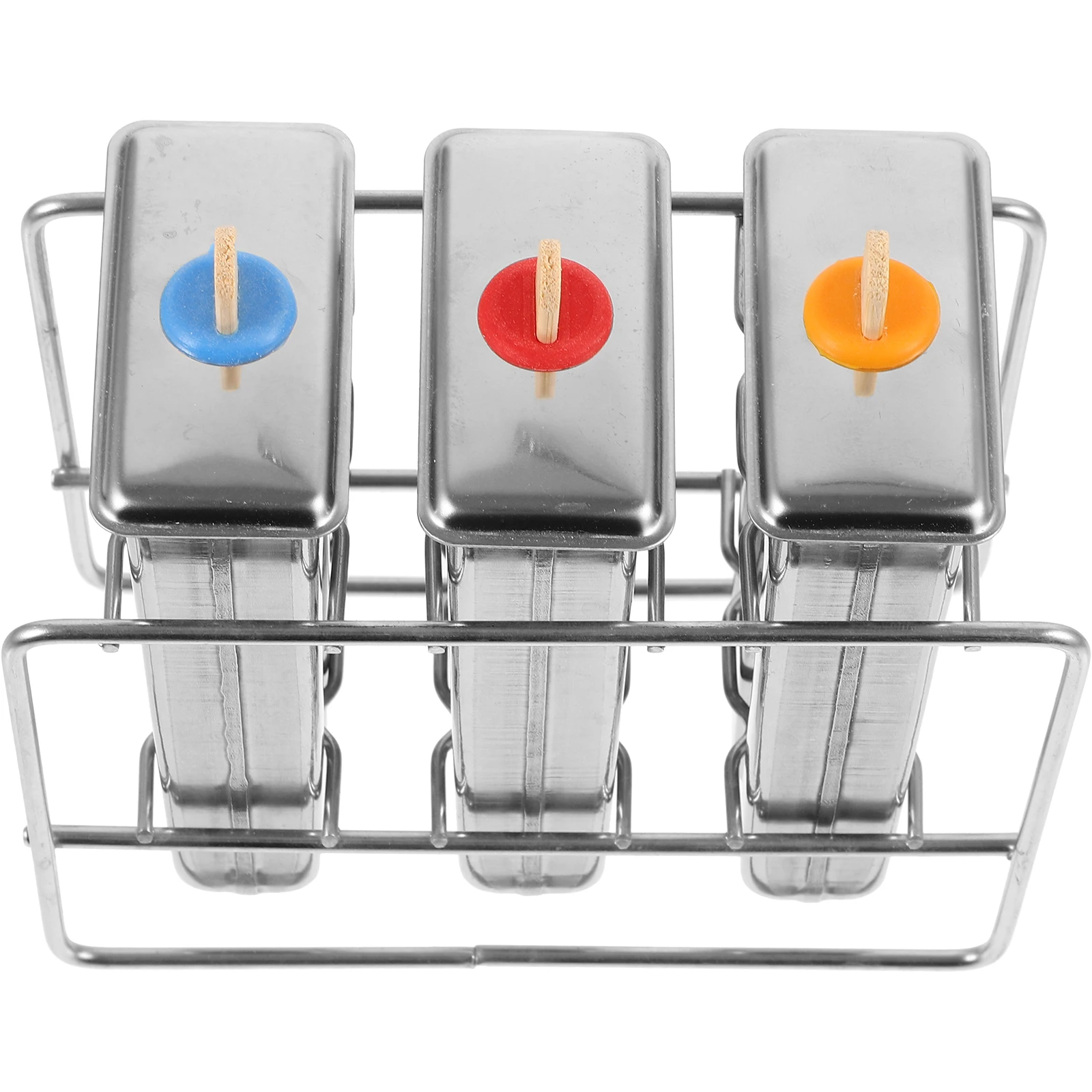 

1 set Stainless Steel Ice Cream Molds Popsicles Maker Smooth Release DIY Tools Kids Family Fun Household Mold Stainless Steel