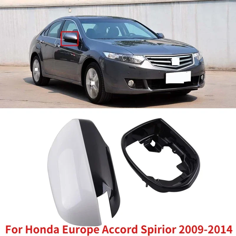 CAPQX For Honda Europe Accord Spirior 2009-2014 Car Side Rear View Mirror Cover Rearview Mirror Lid Shell Reversing Mirror Cap