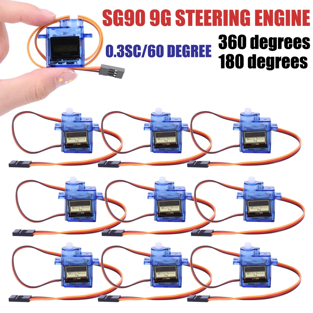10-1PCS SG90 9G Mic…