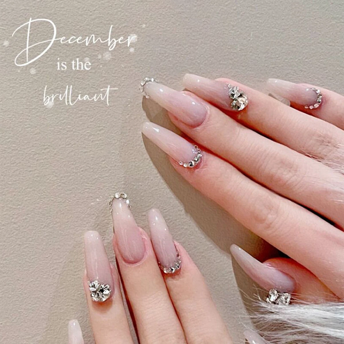 1 صندوق ياباني ins الرياح مسمار طرف الحفر السفلي حجم شفاف مختلط ملحقات الأظافر لتقوم بها بنفسك كومة الحفر مسمار الديكور #4