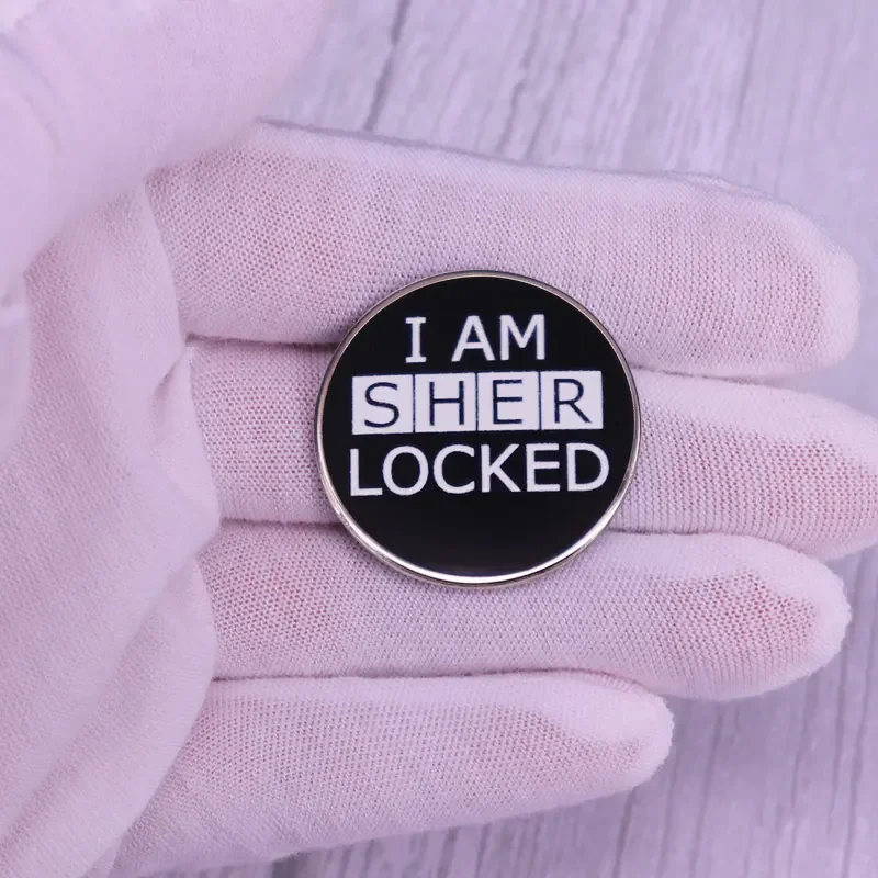 أنا Sherl0cked المينا دبوس الجريمة الدراما برنامج تلفزيوني شارة دبابيس لحقائب الظهر