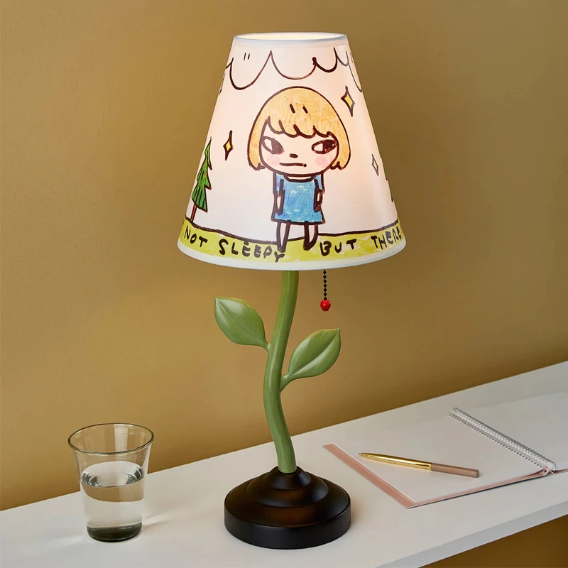 

Table lamp, trendy play bedroom handmade ing style creative art Japanese cartoon table lamp