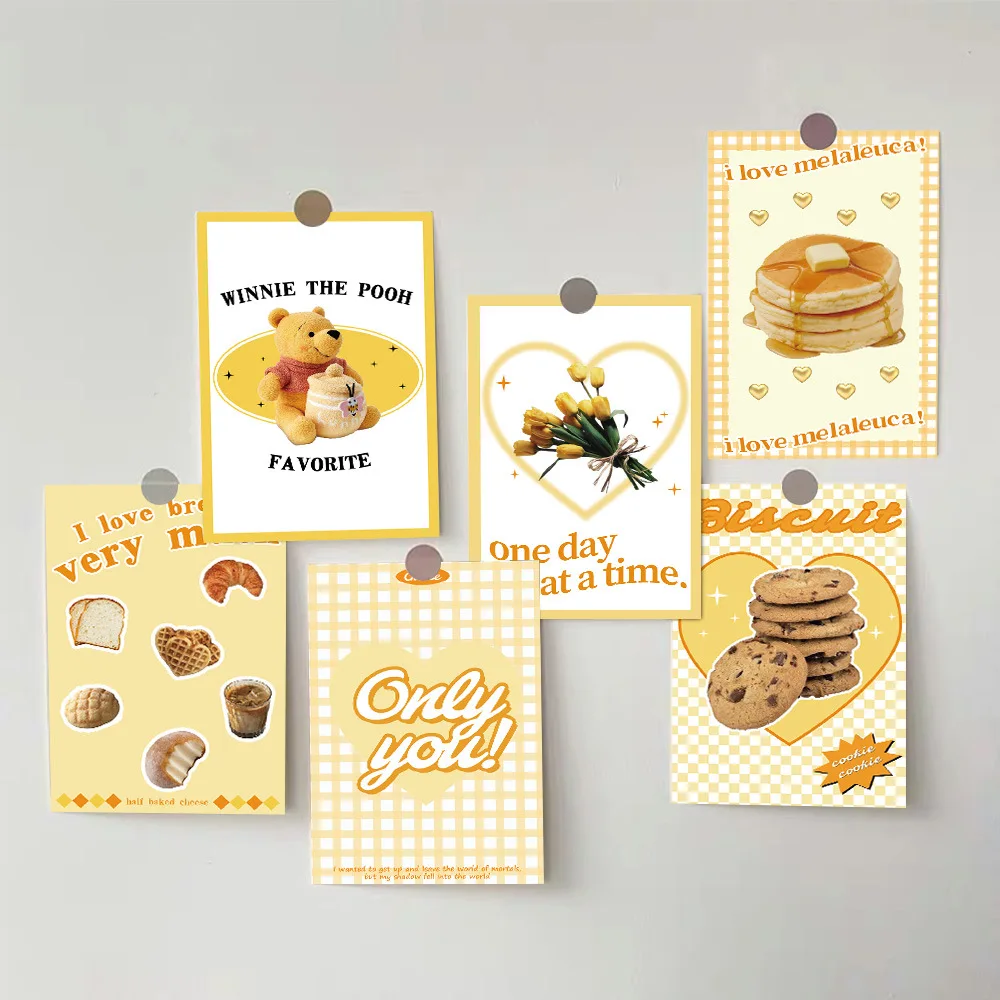 10Pcs/Set Ins Posters Stickers Room Poster Decals Decorated Postcard Mint Buttermilk Cream Cheese DIY Kitchen Wall Decoration