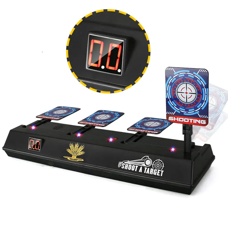 كيو كيو S360 ° الدورية المنقولة الإلكترونية التهديف الهدف العودة التلقائية Dmart لعبة بندقية الهدف اطلاق النار الملحقات #5
