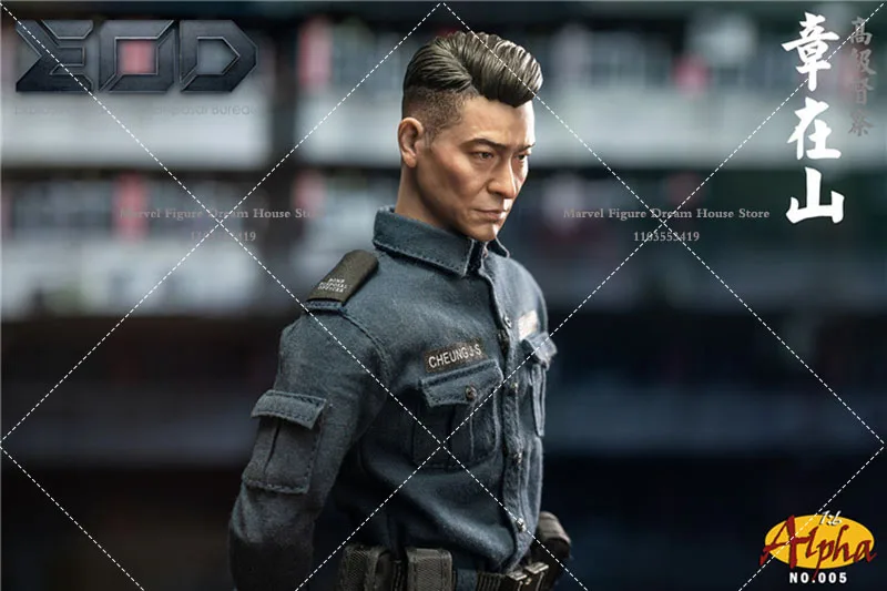 Wielka wyprzedaż Alpha005 1/6 Skala Kolekcjonerska Hongkong EOD Biuro Oficer Aktor Andy Lau Pełny zestaw 12 "Męska figurka akcji Model lalki